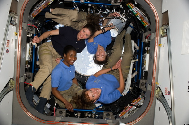 Illustration for article titled Four Women on the International Space Station